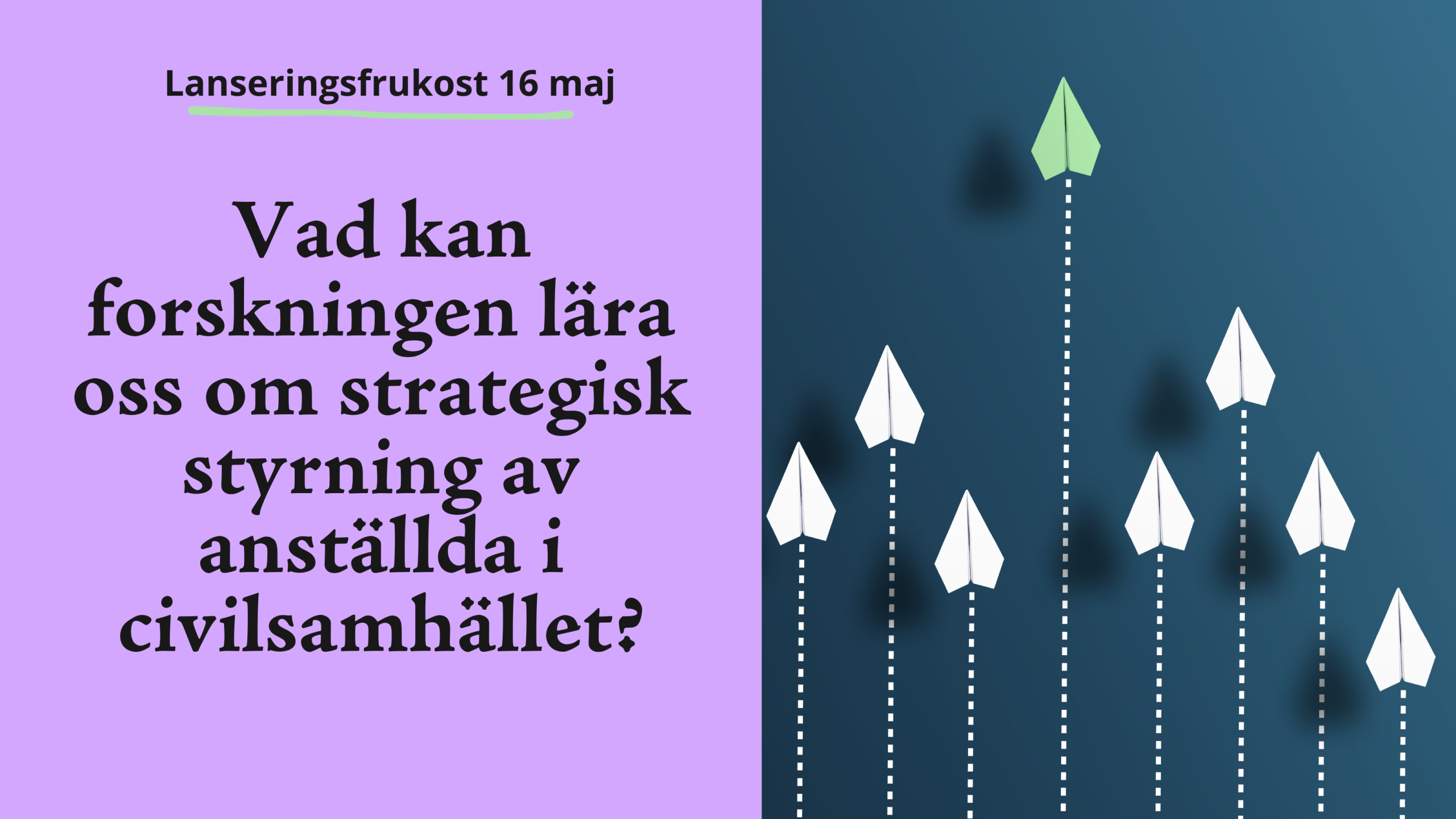 Lansering av vårt forskningsprojekt inom civilsamhället