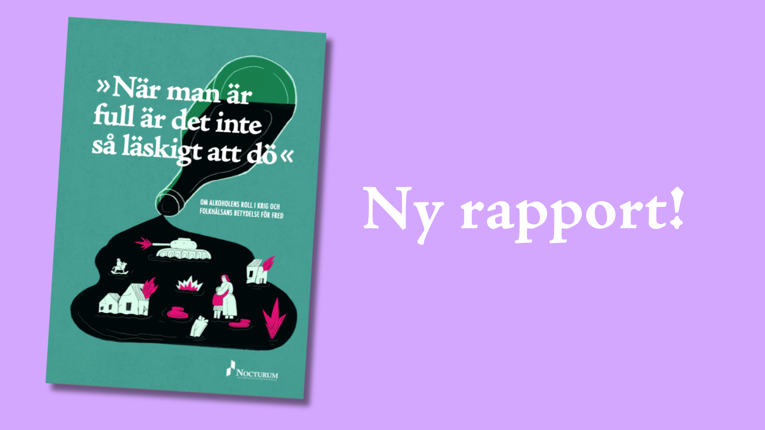 Ny rapport: ”När man är full är det inte så läskigt att dö ”