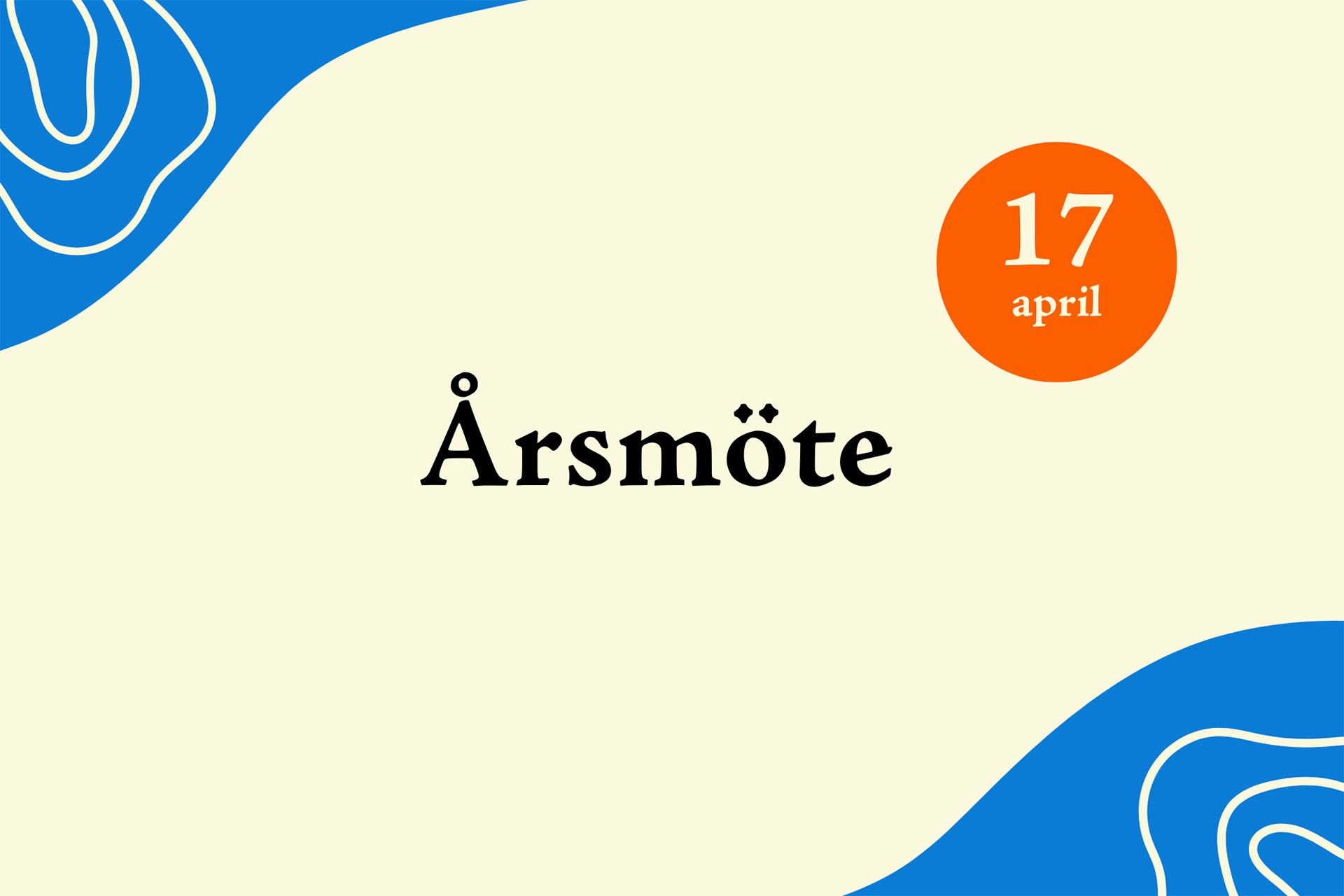Årsmöte - 17 april